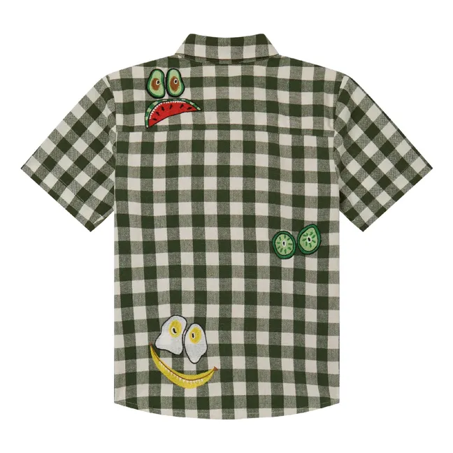 Chemise Vichy | Vert kaki