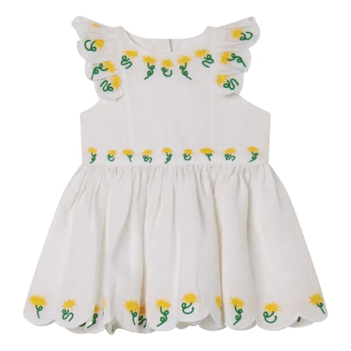 Robe Fleur Baby | Blanc- Image produit n°0