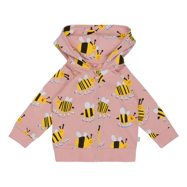Bee Zipped Sweatshirt | Pink