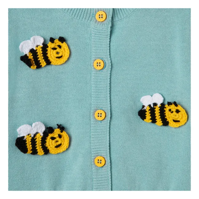 Strickjacke Biene | Hellblau
