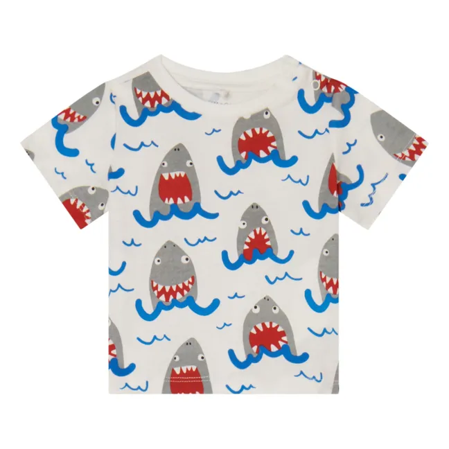 T-Shirt Requins | Blanc