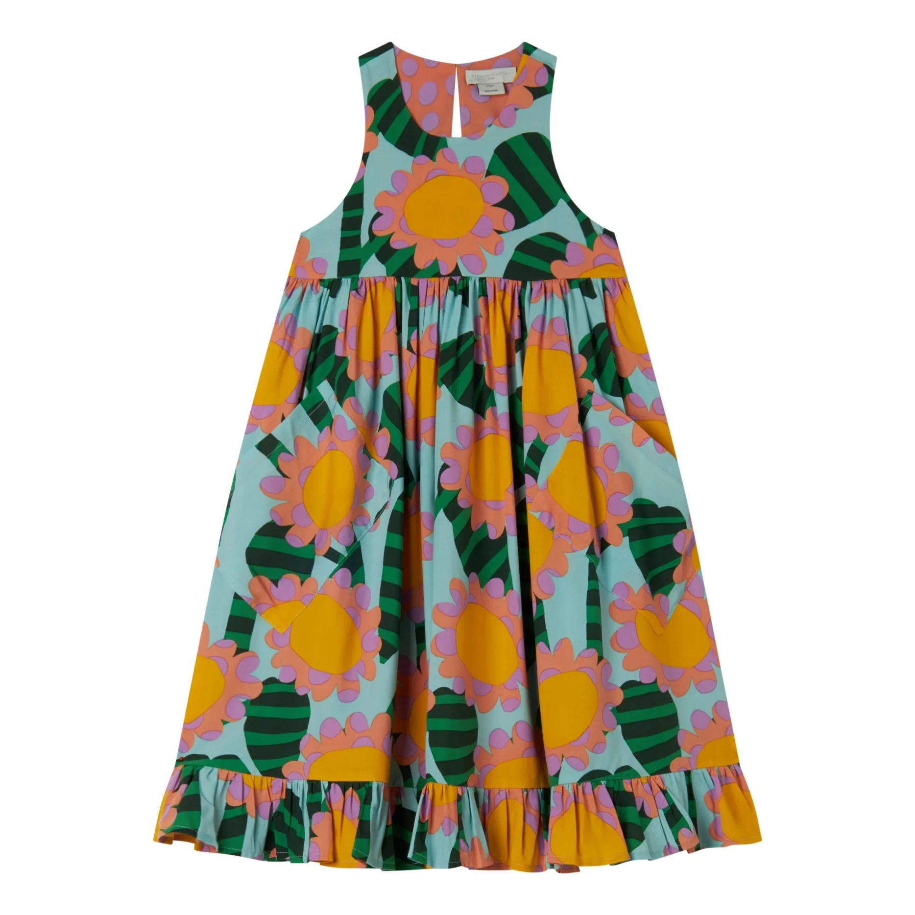 Stella Mccartney Kids Light Blue Flower Dress