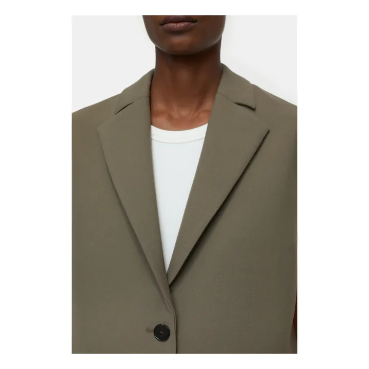 Blazer Sans Manches | Vert kaki- Image produit n°4
