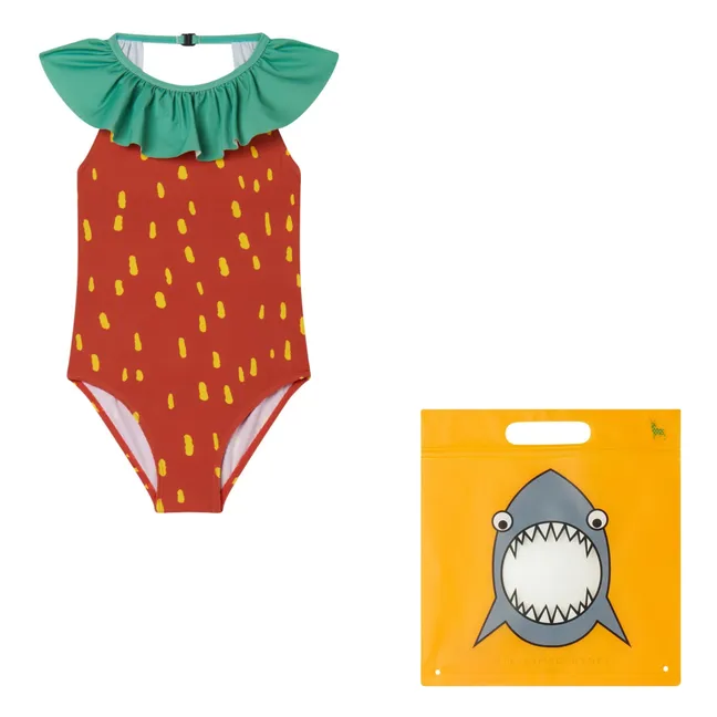 Strawberry One-Piece Swimsuit | Red