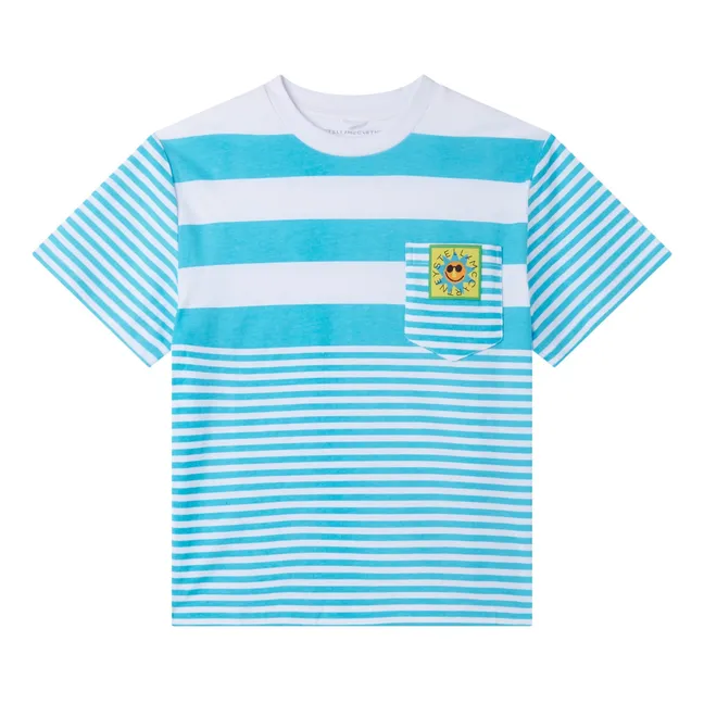Striped Sun T-Shirt | Turquoise