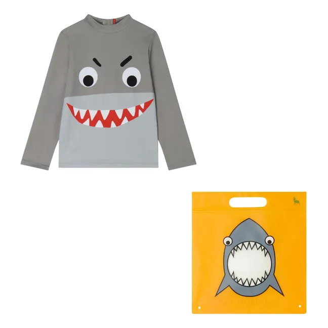 Anti-UV Shark T-Shirt | Grey