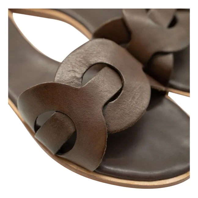 Big Ring sandals | Brown