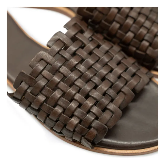 Zig Zag sandals | Brown