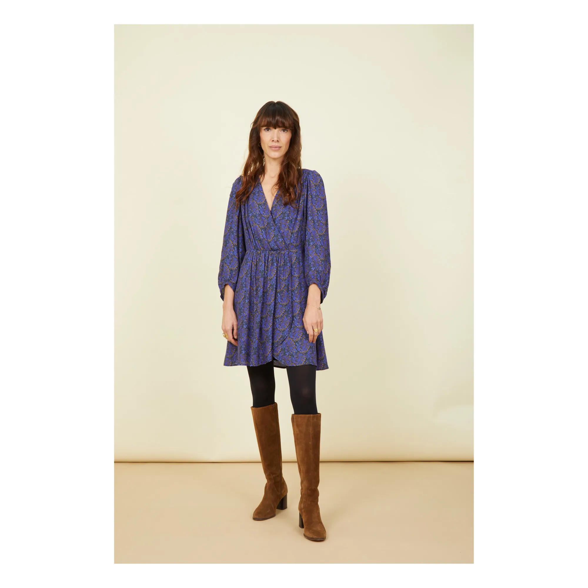 Alma Deia Multicoloured Silk Viscose Short Dress