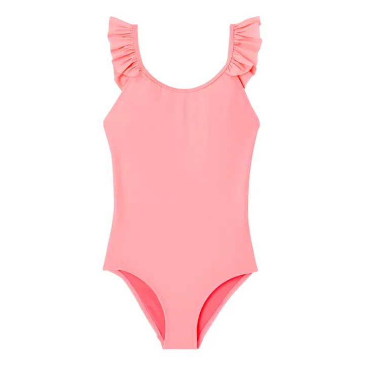 Traje de baño de 1 pieza Bora Bora Fibras recicladas | Rosa chillón- Imagen del producto n°0