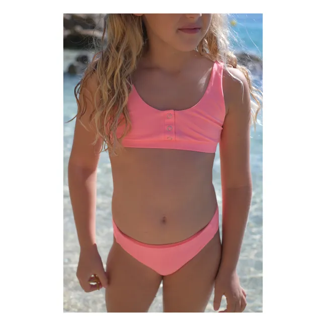 Acapulco 2-Piece Anti-UV Swimsuit | Fluorescent pink