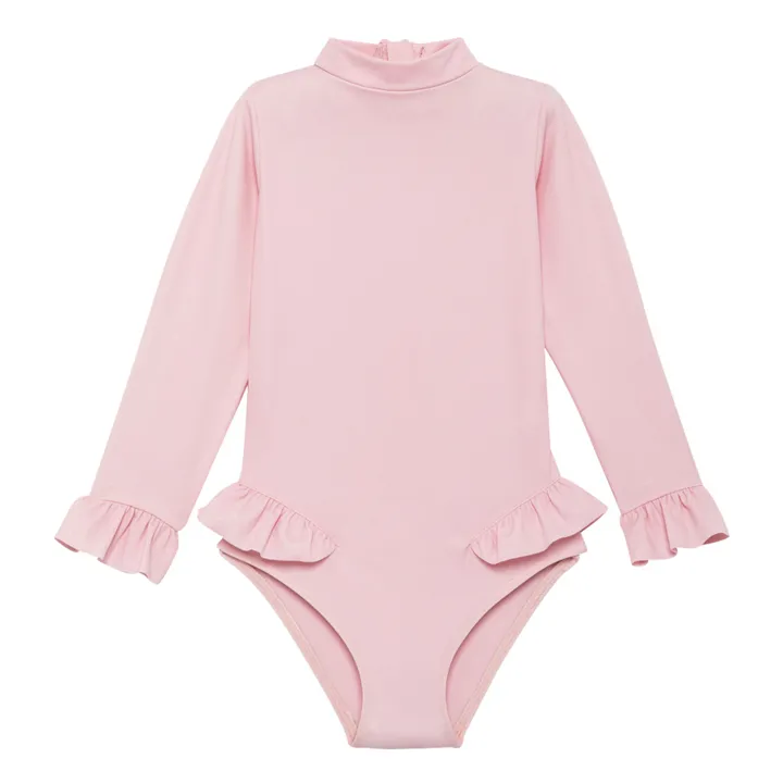 Maillot de Bain Anti-UV Fibres Recyclées | Rose pâle- Image produit n°0