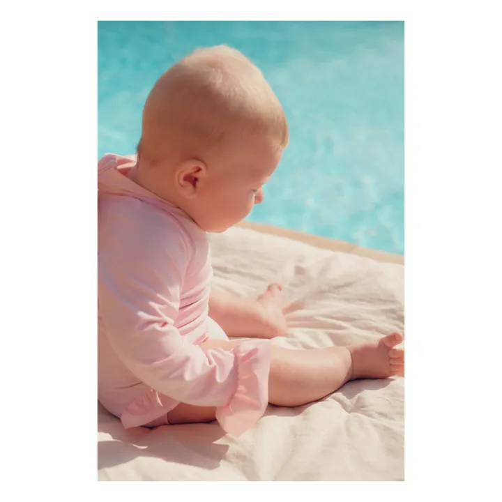 Maillot de Bain Anti-UV Fibres Recyclées | Rose pâle- Image produit n°1