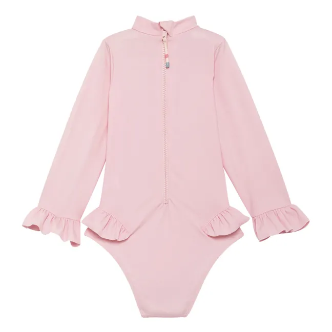 Maillot de Bain Anti-UV Fibres Recyclées | Rose pâle