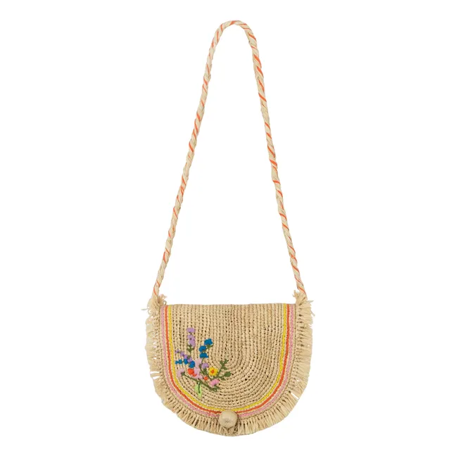 Giverny Zopfmuster-Tasche | Gelb Stroh