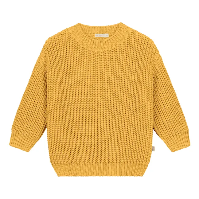 Organic Cotton Chunky Sweater | Yellow