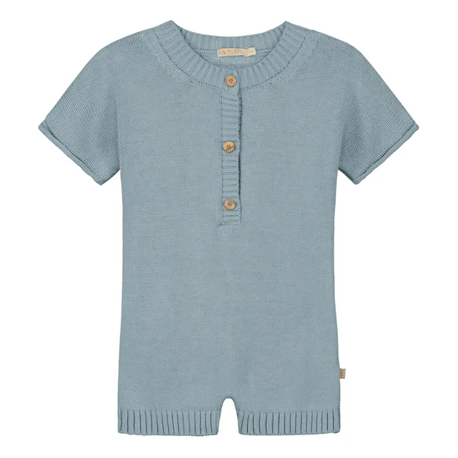 Single jumpsuit Organic cotton | Grey blue