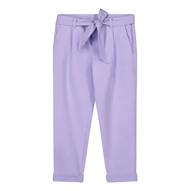 Pantalon Chino Coton Bio | Lilas