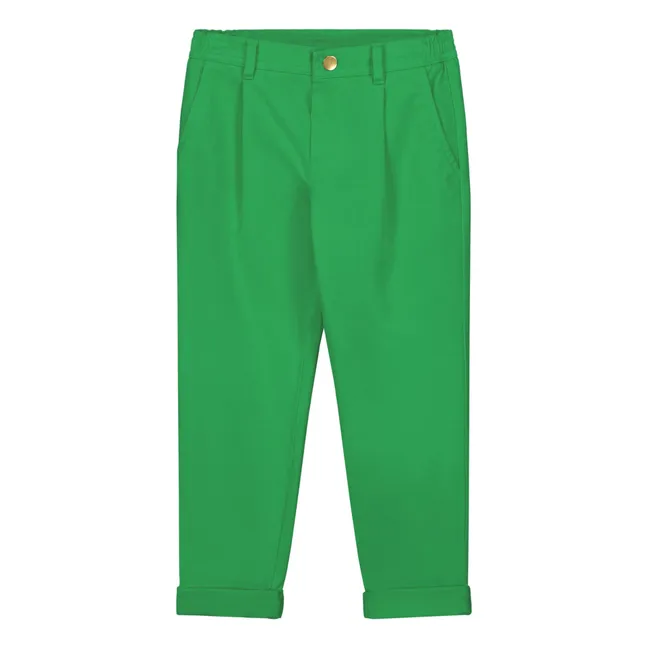 Organic Cotton Chino Trousers | Green