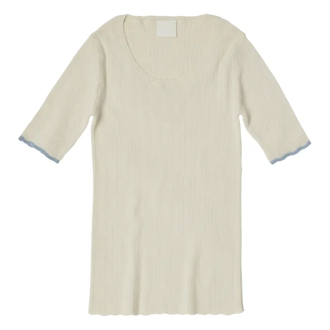 Lace T-Shirt - Damenkollektion | Seidenfarben