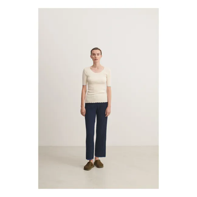 Lace T-Shirt - Women's Collection | Ecru