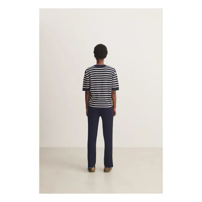 Striped T-shirt - Women's Collection | Navy blue
