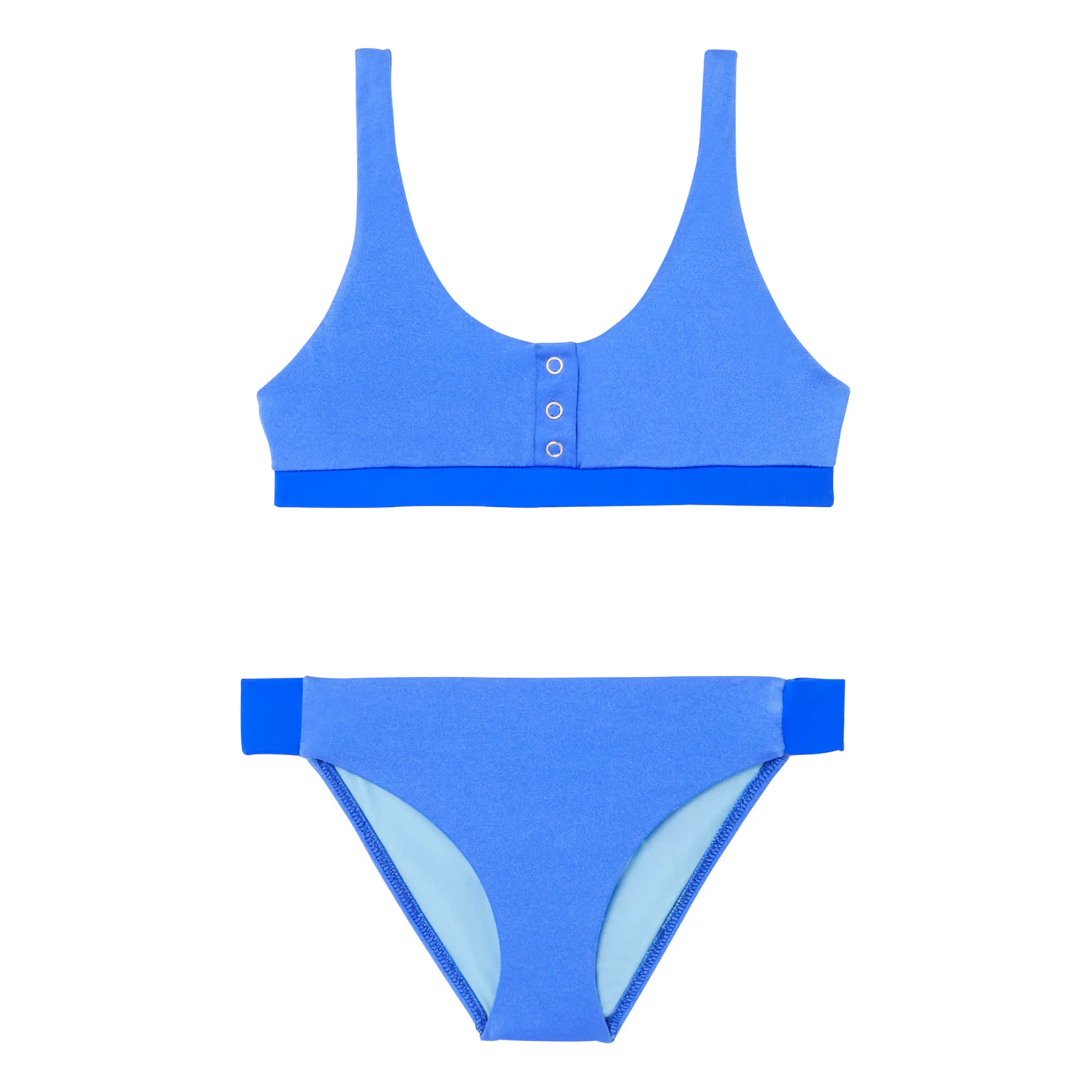 Lison Paris Azure Blue Acapulco 2-Piece Anti-Uv Swimsuit