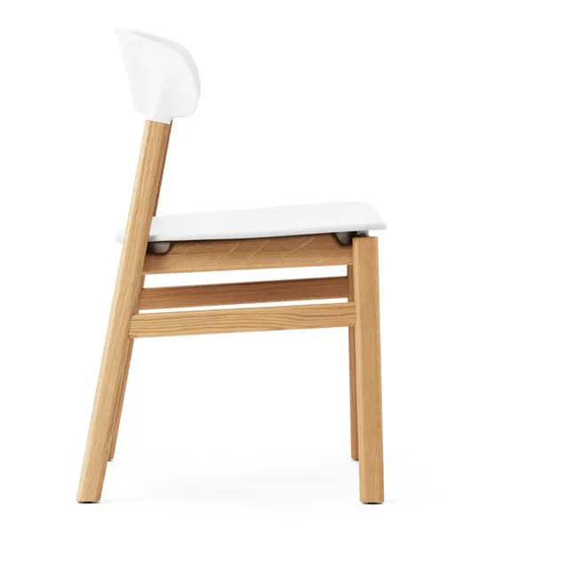 Stuhl Herit aus Eiche | Weiß