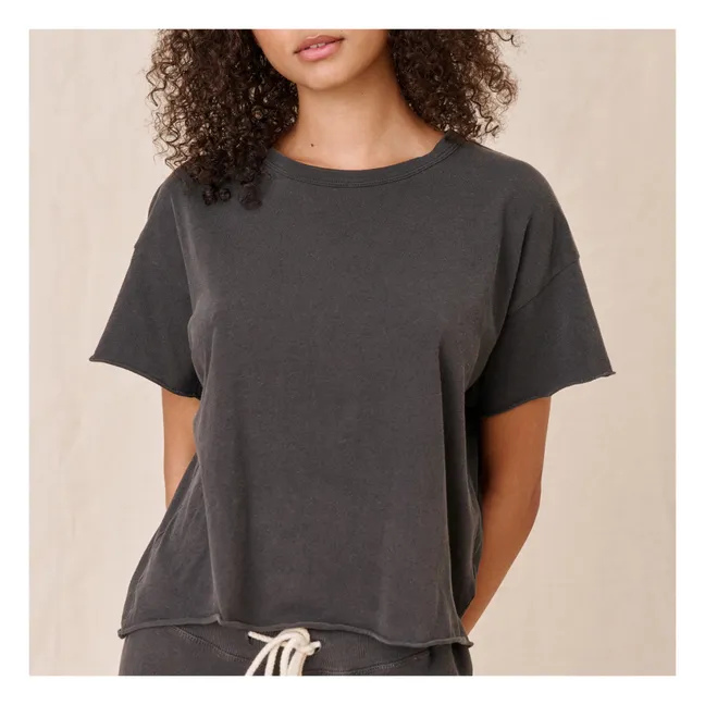 T-Shirt The Crop | Washed Black