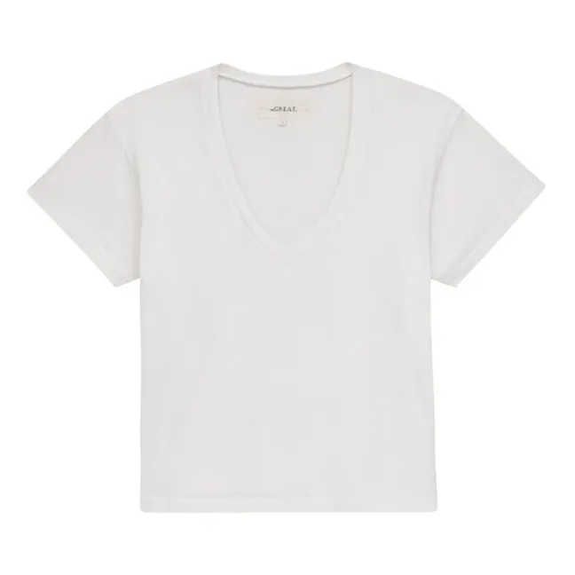 La T-shirt con scollo a V | Bianco