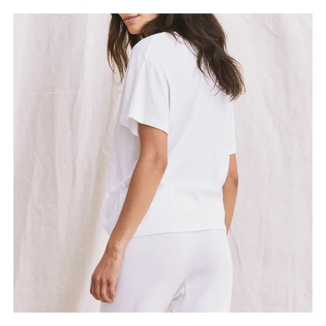 La T-shirt con scollo a V | Bianco
