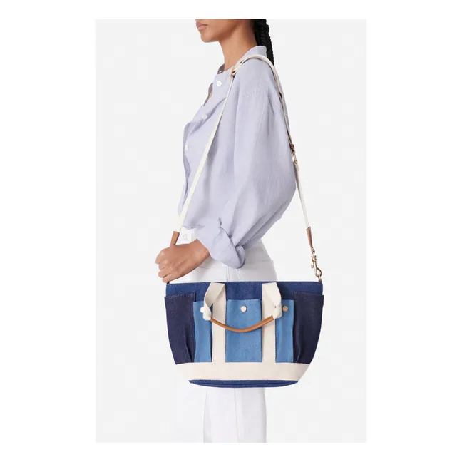 Tote Bag Small Multi-pocket | Blue