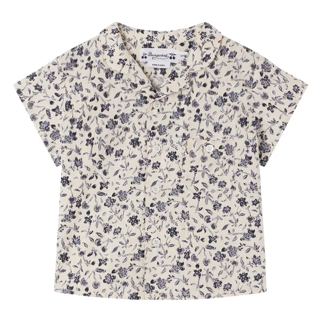 Gerald Flowered Shirt | Grey