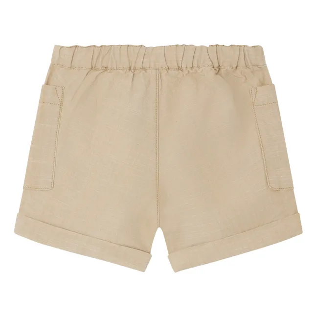 Pantalones cortos de chambray Nateo | Beige