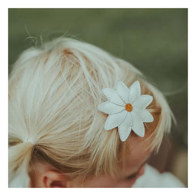 Zaza Fiels Marguerite hair slide | White