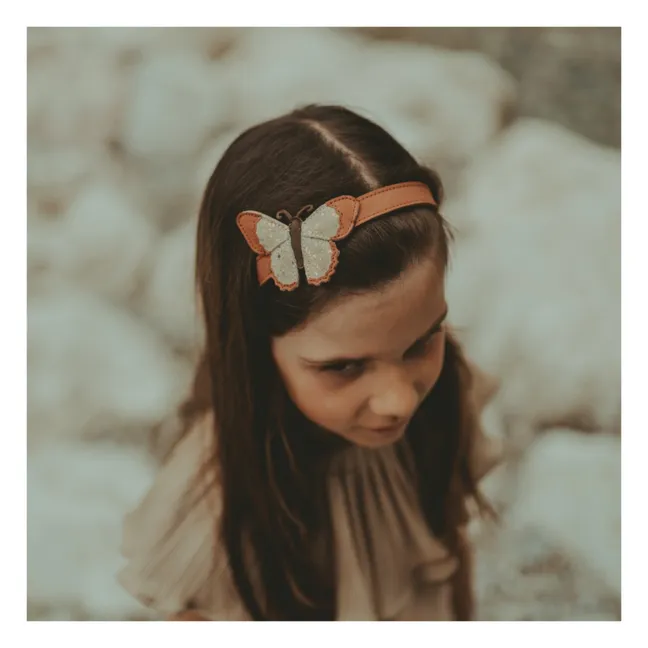 Zaza Butterflies headband | Camel