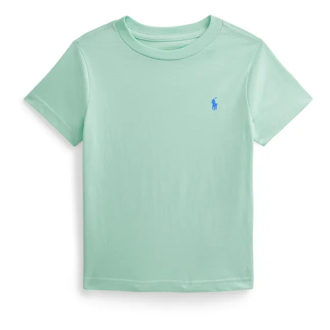 Camiseta con logotipo | Azul celadón
