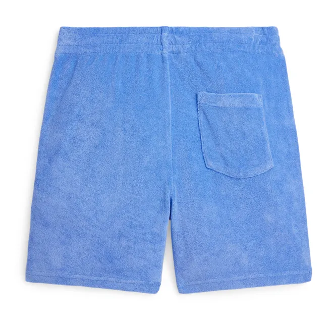 Pantaloncini in spugna con logo | Blu