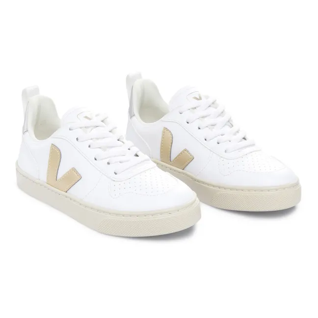 Baskets V-10 Lacets | Doré