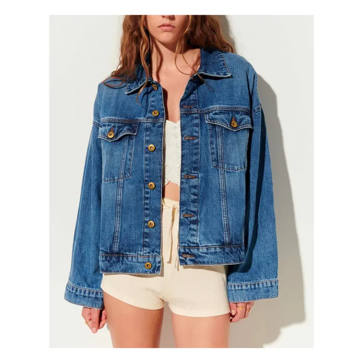 Veste Costello | Vintage blue denim- Image produit n°0