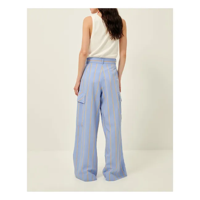 Pantalón de rayas Gracia | Azul