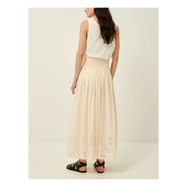 Halong Soleia embroidered skirt | Ecru