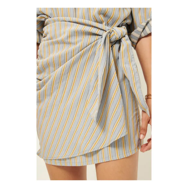 Lautner Stripes Dress | Blue