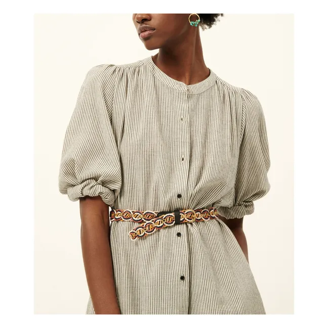Mercadel Dress Stripes Organic Cotton | Black