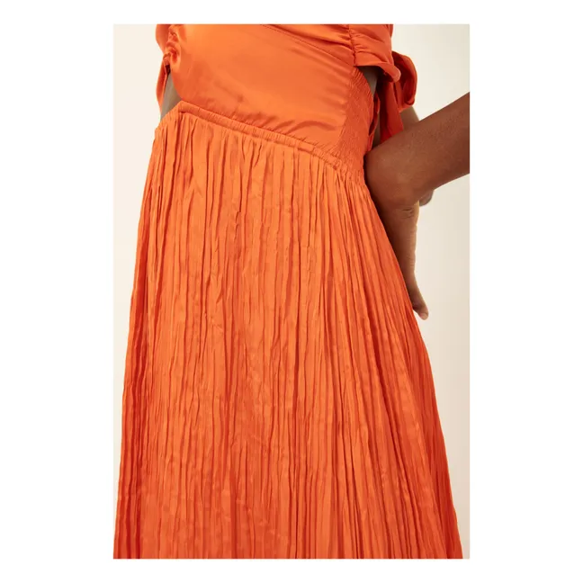 Robe Trancoso Fibres Recyclées | Tangerine