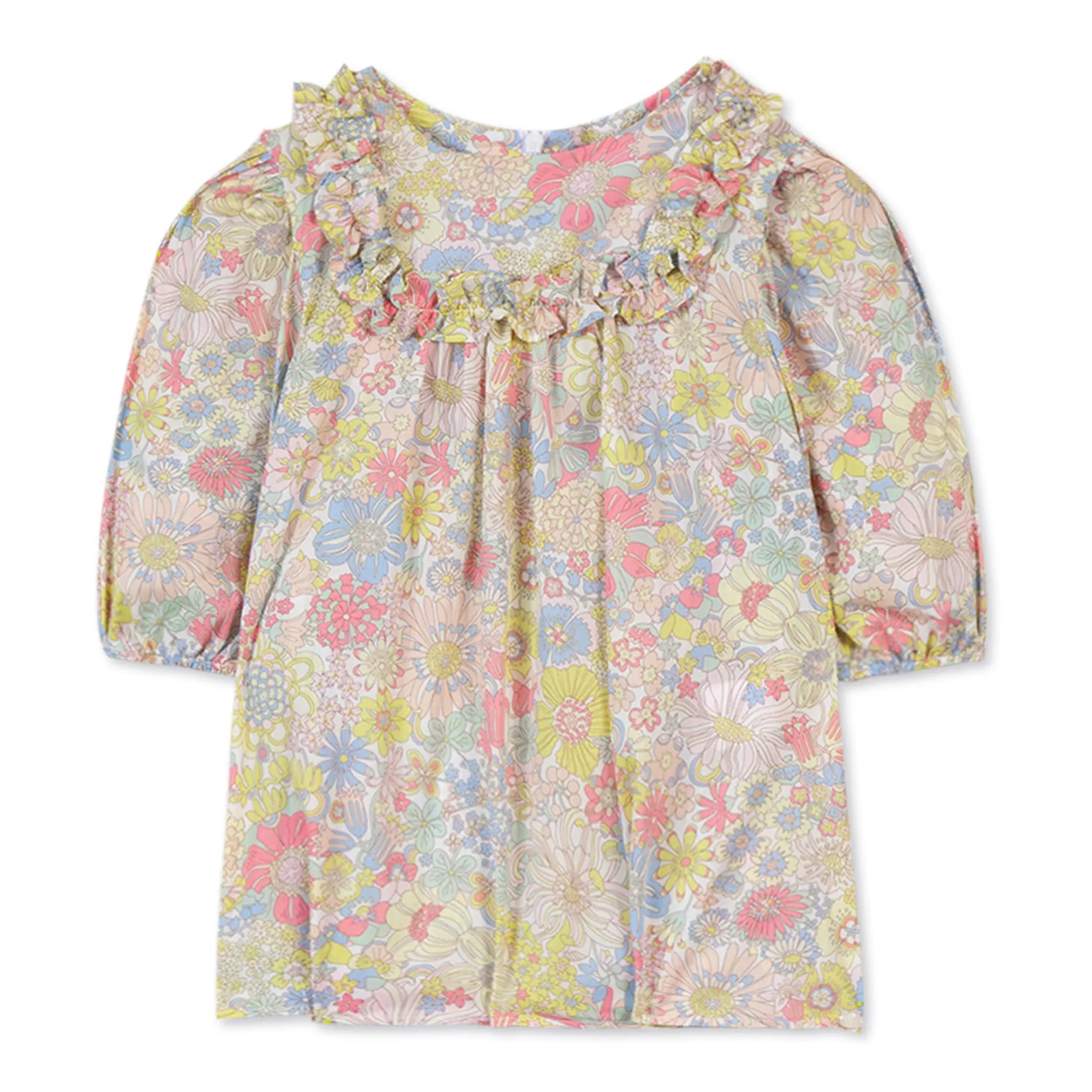 Blouse Fleurie | Rose pâle- Image produit n°0