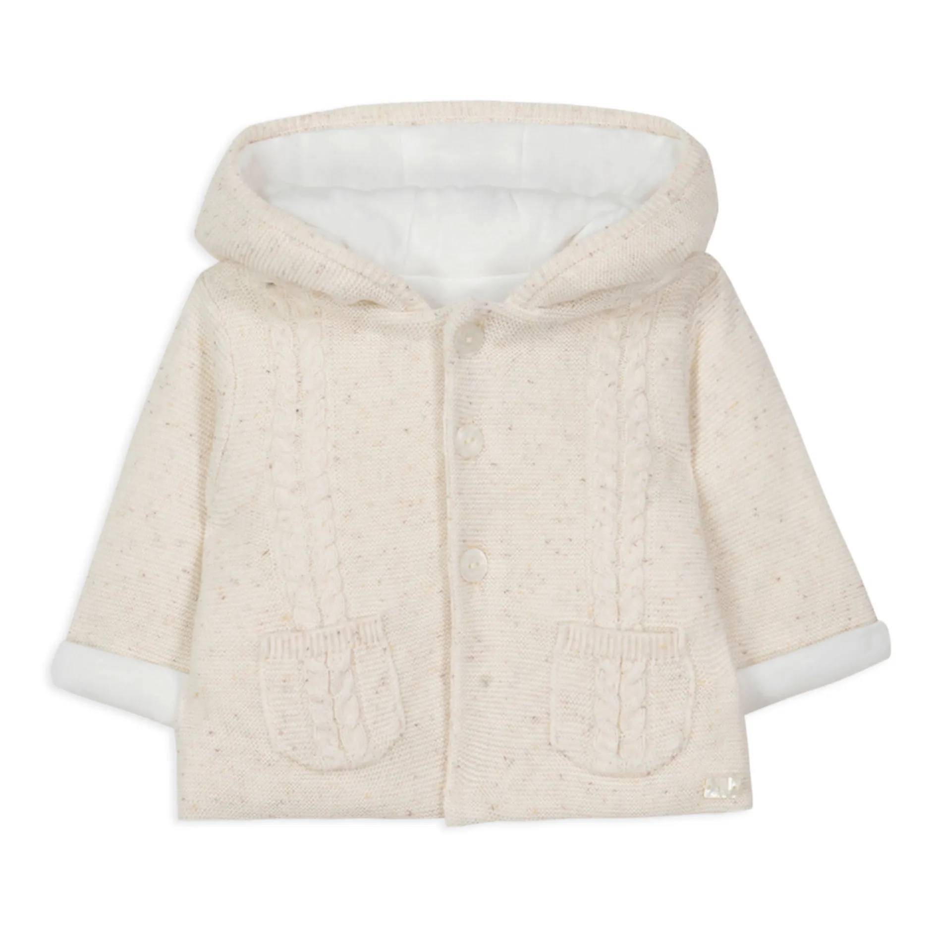 Tartine Et Chocolat Ecru Knitted Coat