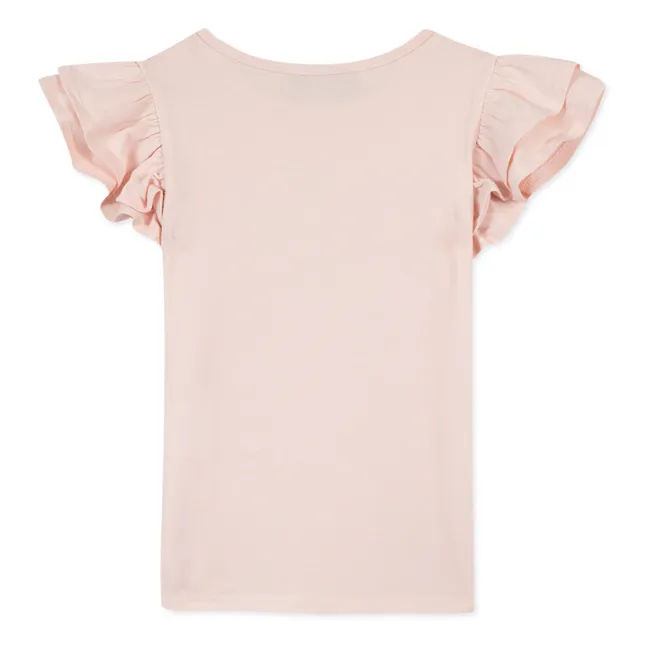 T-Shirt, con volants | Rosa chiaro