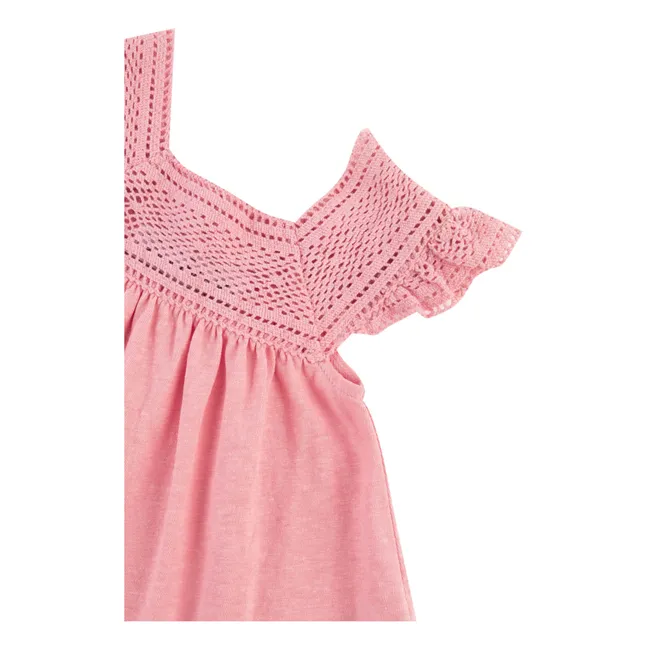 Mesh dress | Candy pink