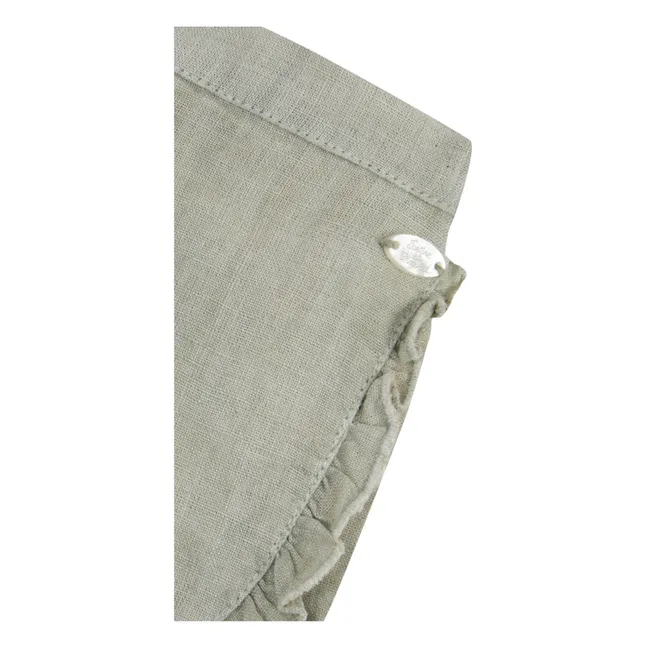 Pantalones cortos de lino | Salvia